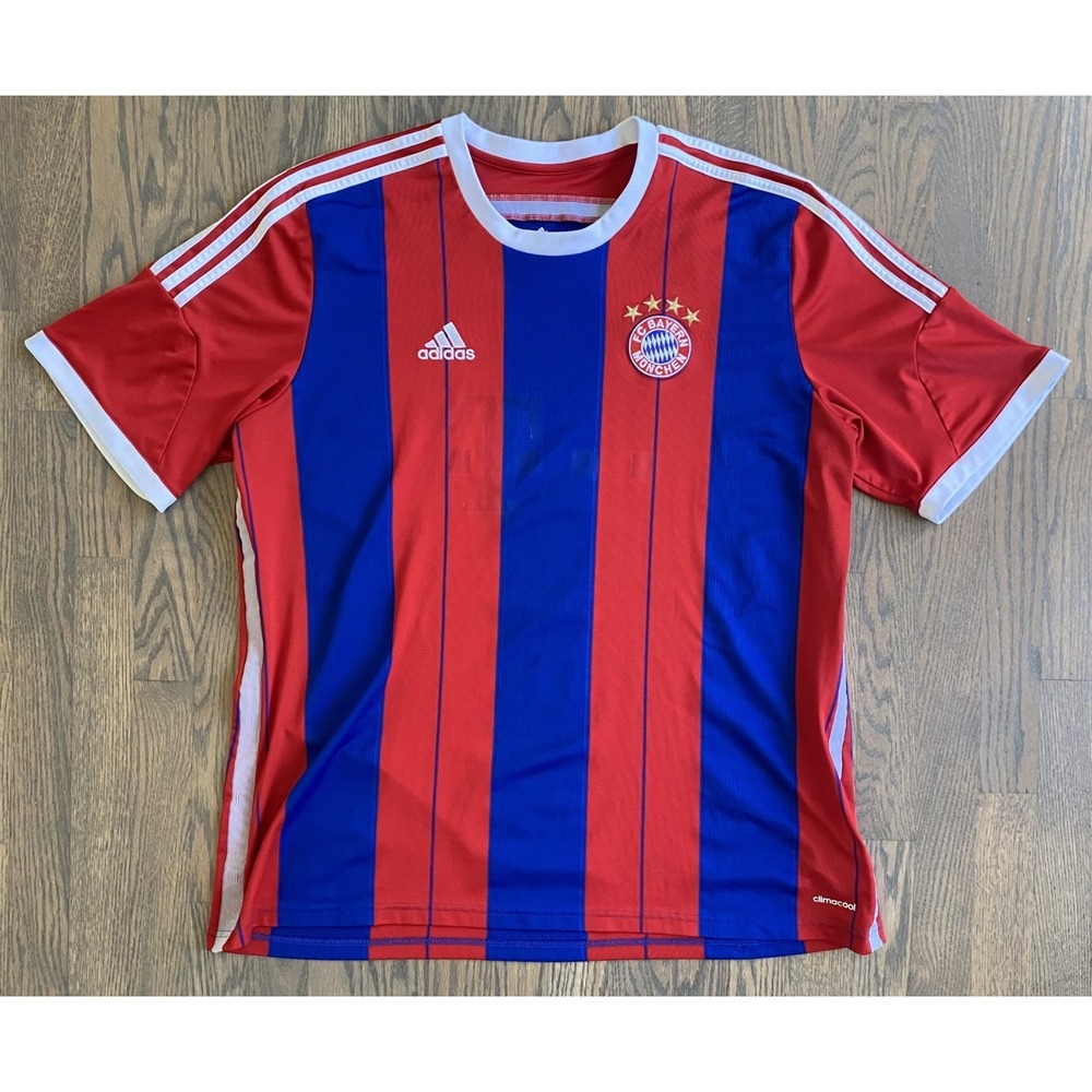Bayern Munich 2014-15 Football Soccer Home Jersey Adidas Men Size XXL